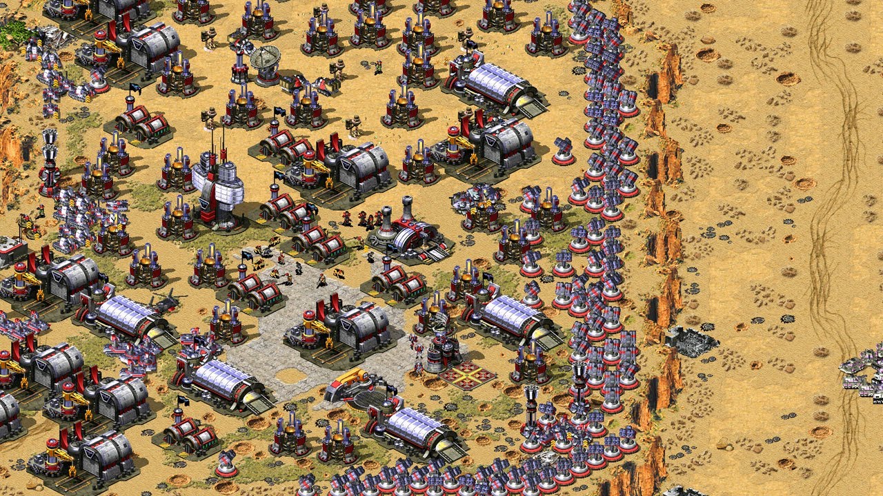 Red Alert 2 | Extra Hard Ai | Great Britain vs 7 soviet | In the Pipe Map