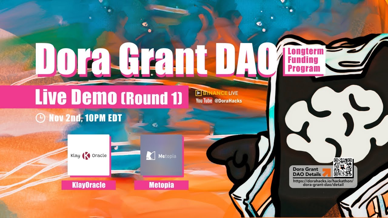 Dora Grant DAO Community Voting Round 1Grant Applicants Demo 04