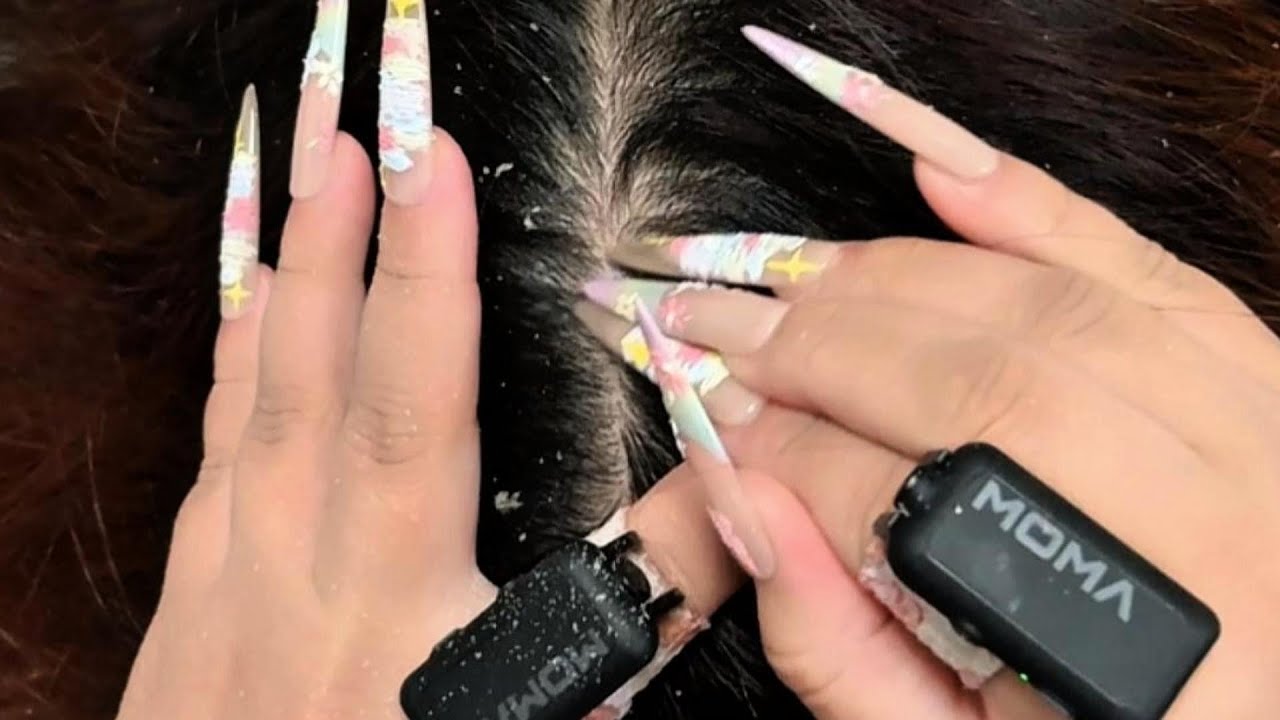 Latte ASMR Scalp Therapy | Four-Finger Scratching Sounds for Deep Relaxation (No Talking)