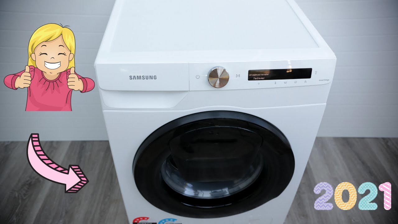 Новая стиральная машина SAMSUNG AI AddWash WW85T554DAW. Обзор демо-версии 2021 года