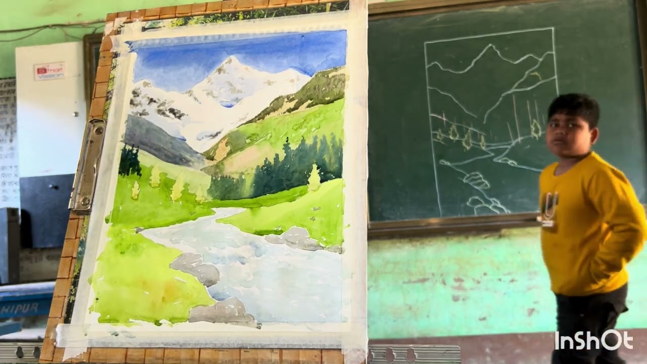 Watercolour Demonstrates #watercolour #painting #watercolourdemonstration #art 