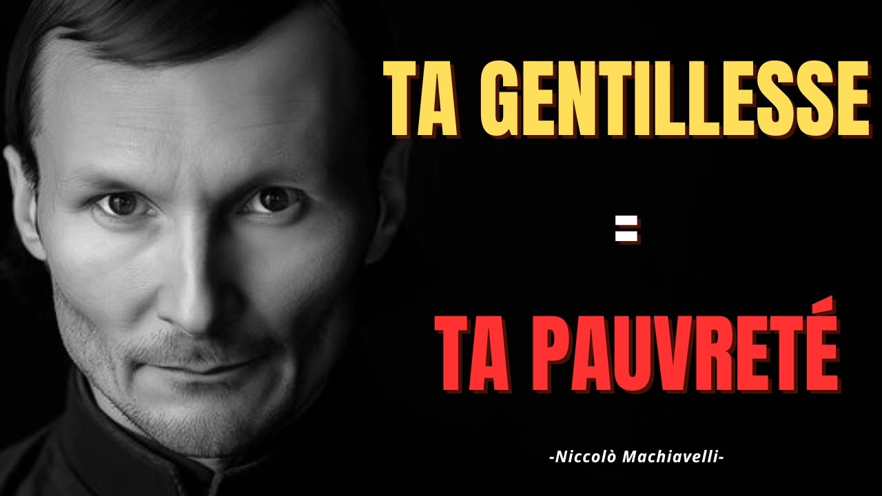 TA GENTILLESSE = TA PAUVRETÉ : La Chirurgie pour Dominer 2026 | Machiavel