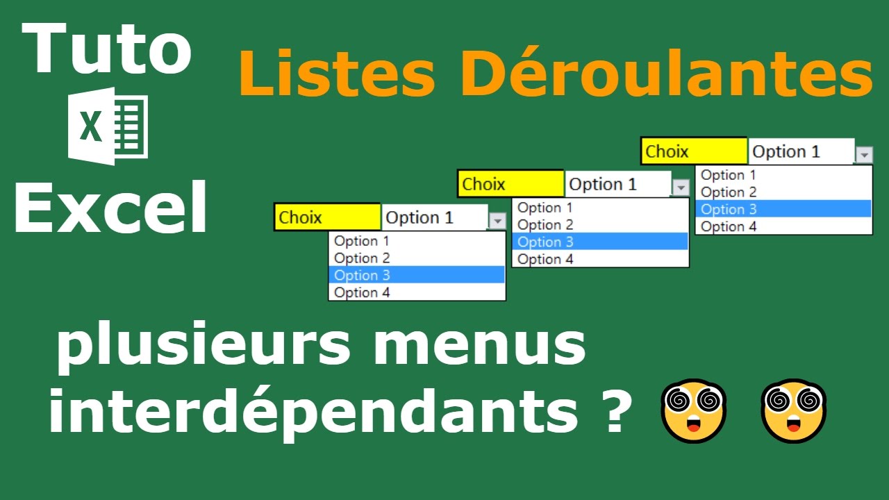 Comment créer plusieurs menus déroulants interdépendants sur Excel - Docteur Excel