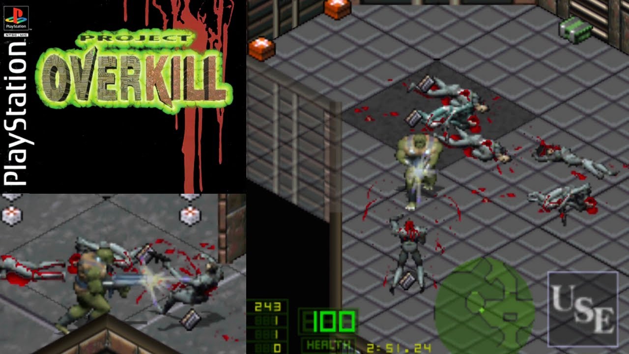 Project Overkill - PS1 - Security Outpost - (1996) - 100% Kills - PlayStation - Retro Nostalgia