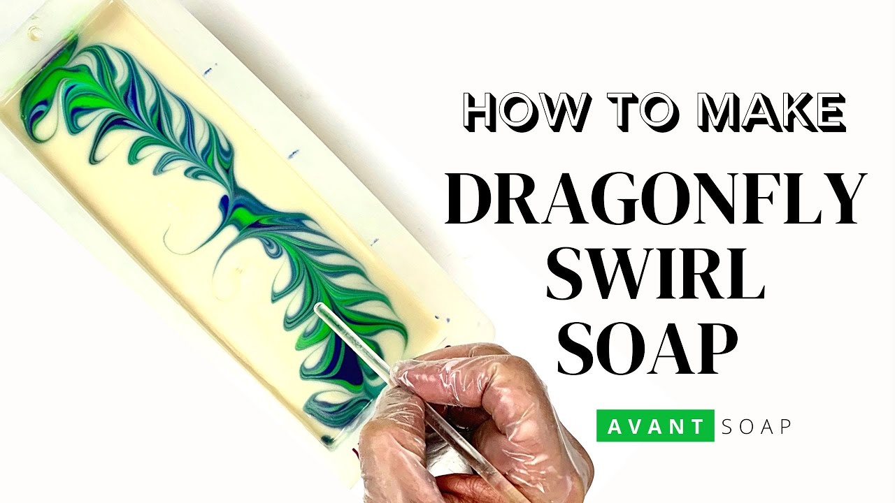 NEW DESIGN: HOW TO MAKE DRAGONFLY SWIRL - Cold Process Soap