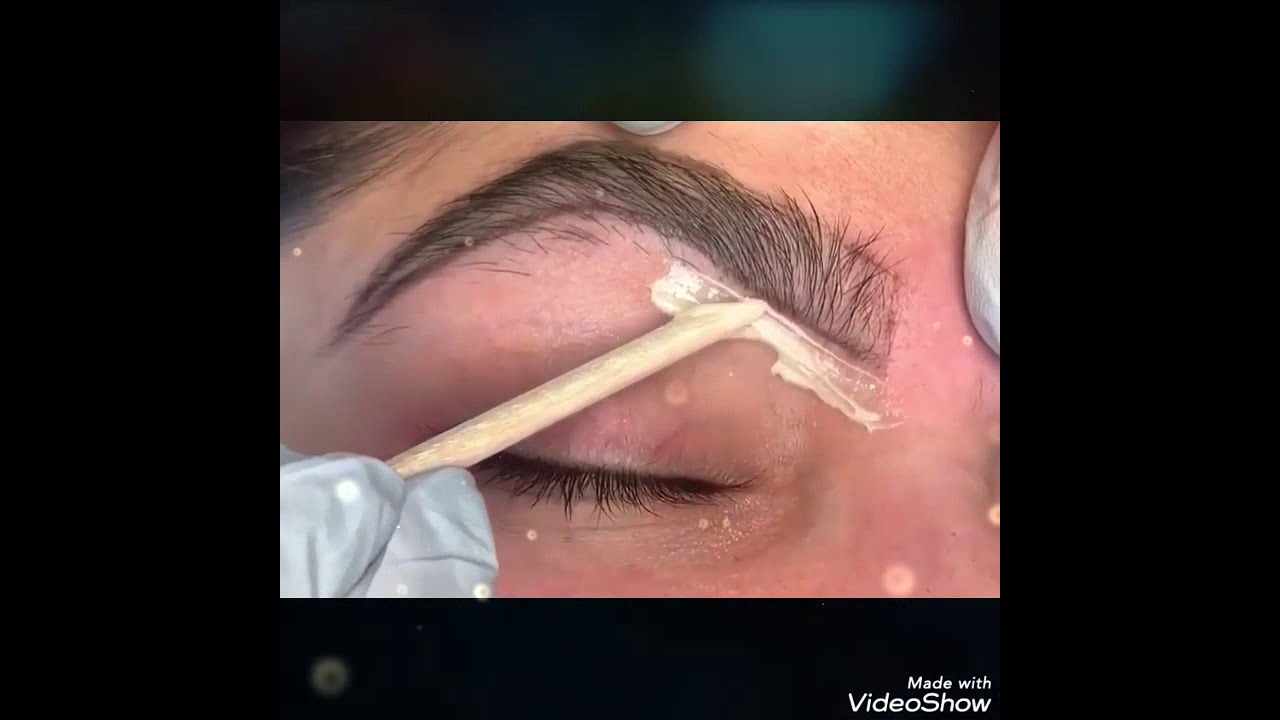 learning how to do Proper Eyebrow  waxing - New technique