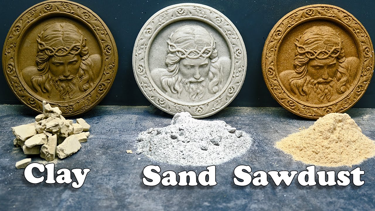 How to make a work of art from clay, sand and sawdust DIY