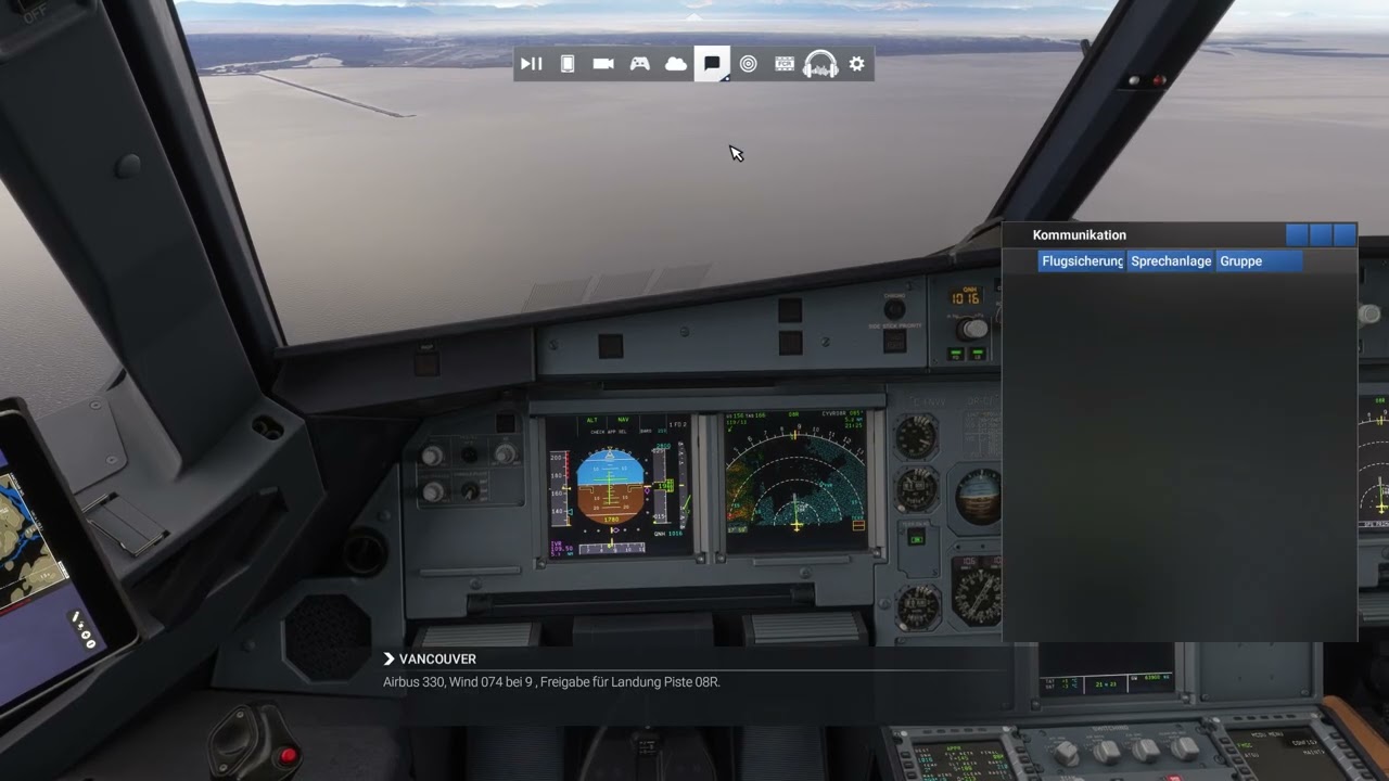 Vancouver 08R Approach (Fenix A320)