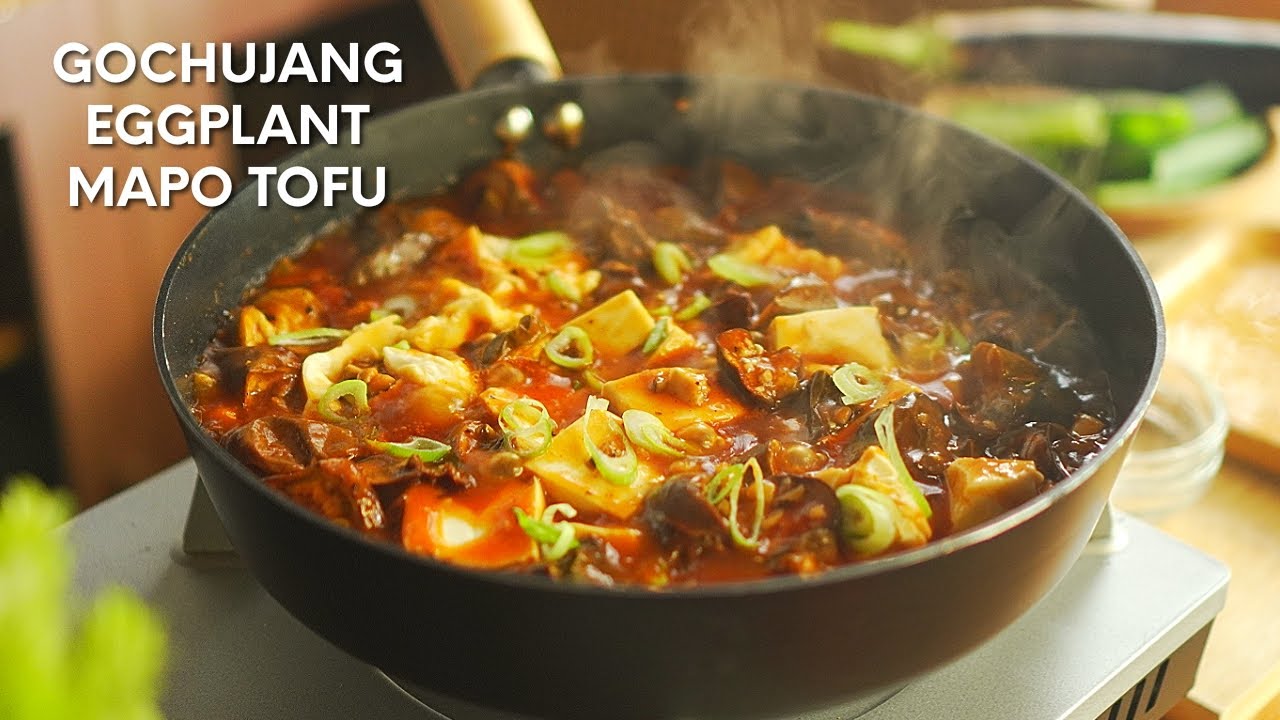 How to cook Gochujang Eggplant Mapo Tofu | Vegan and Vegetarian Gochujang Eggplant Mapo Tofu Recipe