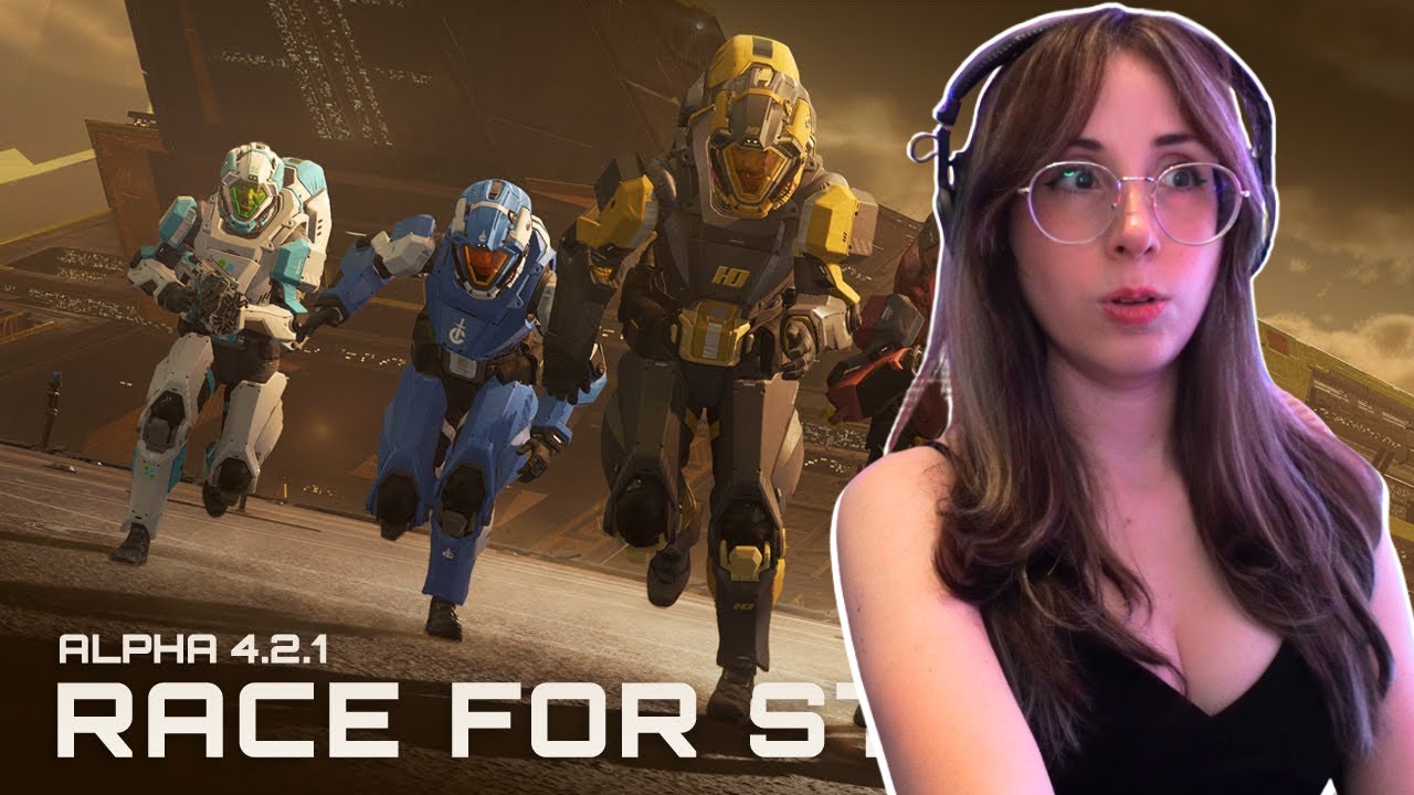 Star Citizen  Alpha 4.2.1 Race for Stanton REACT