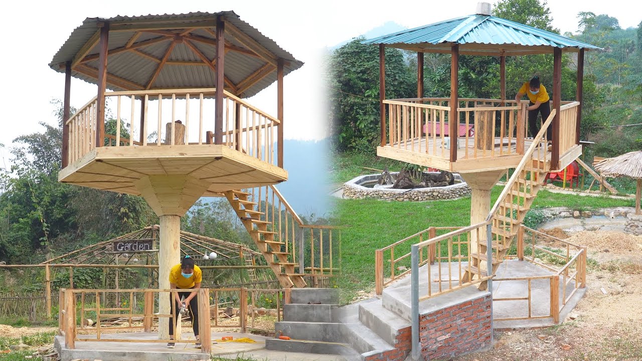 Talented female CEO builds a single-post wooden hut in the forest in just 61 days - Quan Thi Ky