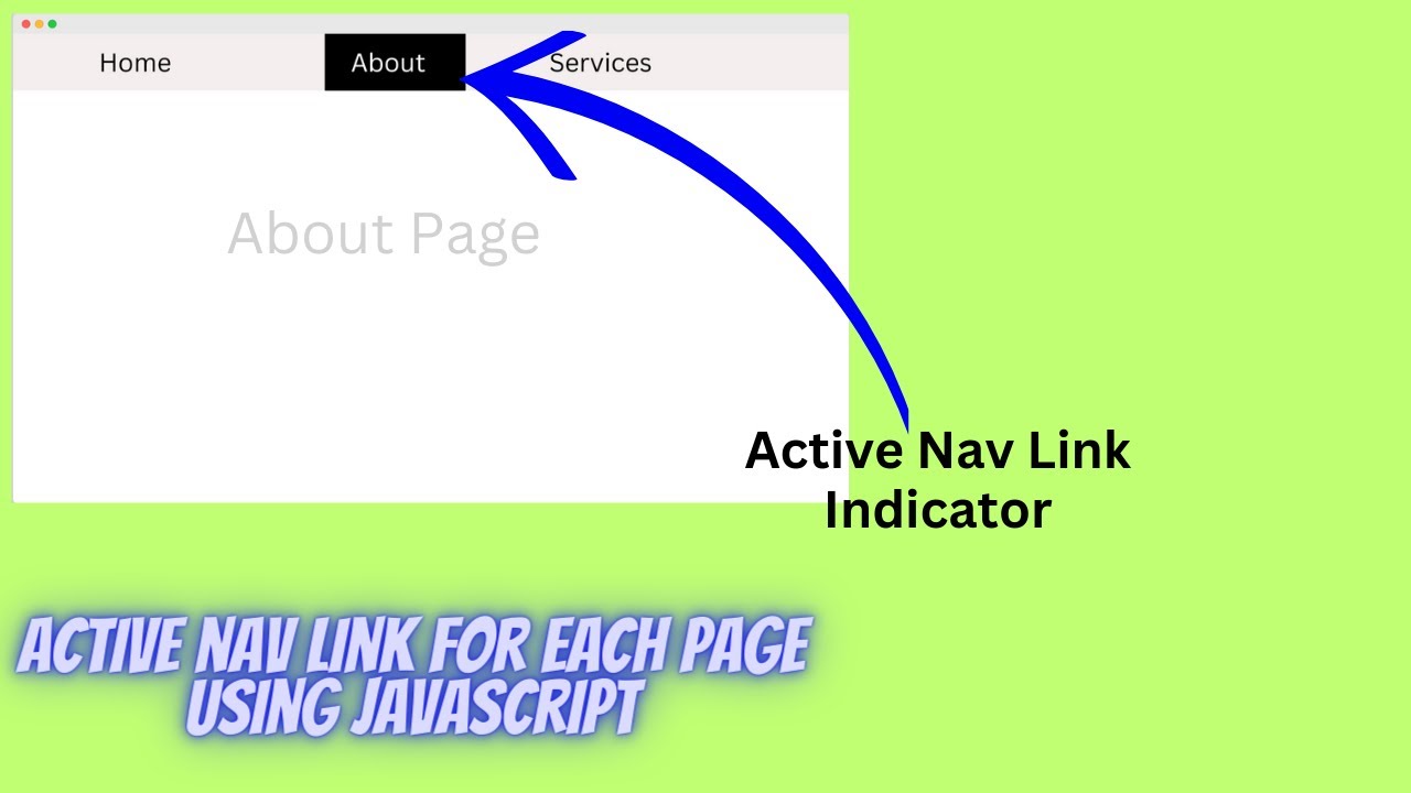How to Make Navigation Links Active for Each Page Using JavaScript