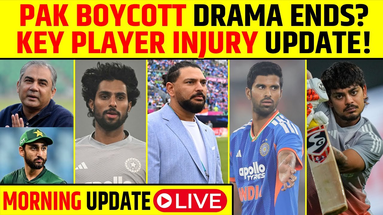 🔴MORNING UPDATE: PAK DRAMA ENDS? MAJOR INJURY UPDATE, YUVRAJ SINGH'S BIG REVELATION! #t20worldcup