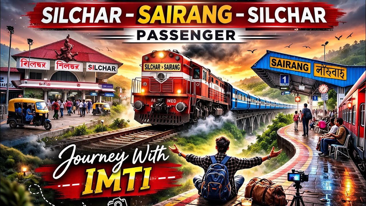 SAIRANG -SILCHAR - SAIRANG PASSENGER TRAIN UPDATE ||MIZORAM TO ASSAM TRAIN 