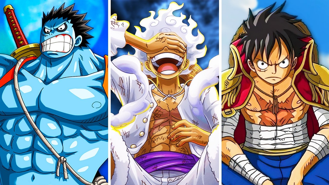 Alle Formen von Ruffy in One Piece (Piratenkönig, Nika...)