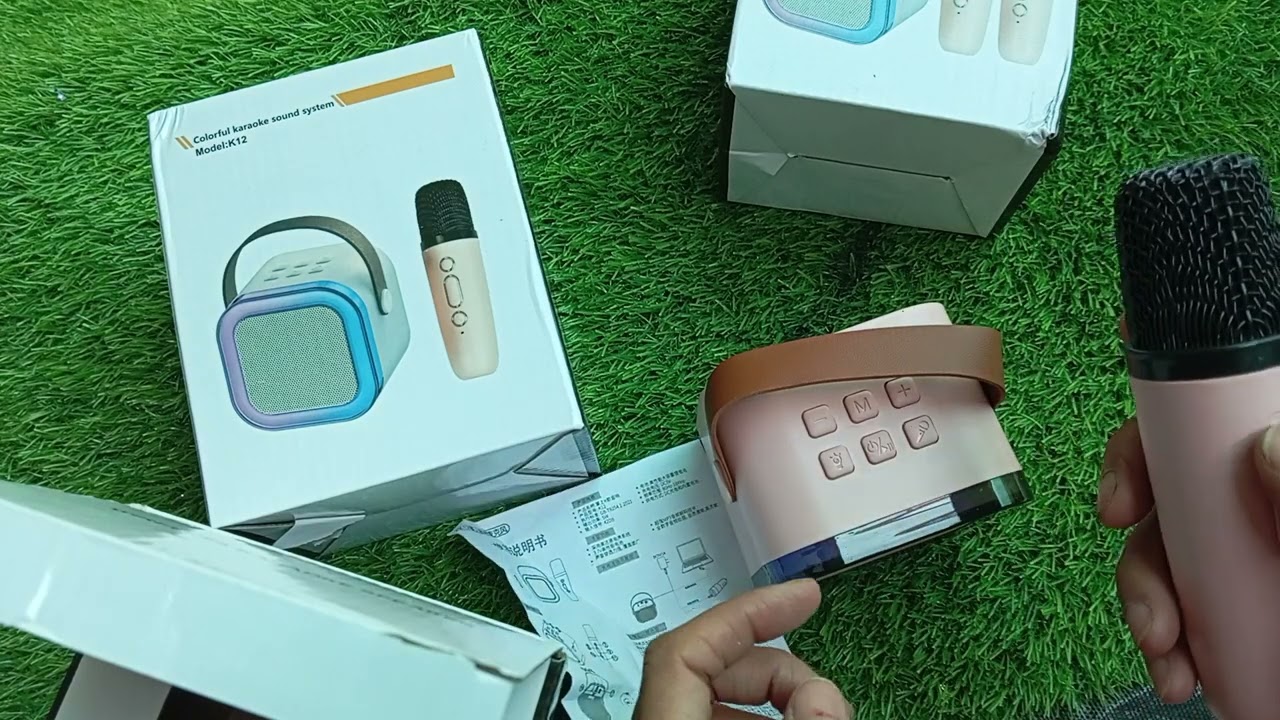Bluetooth speaker with wireless mic 