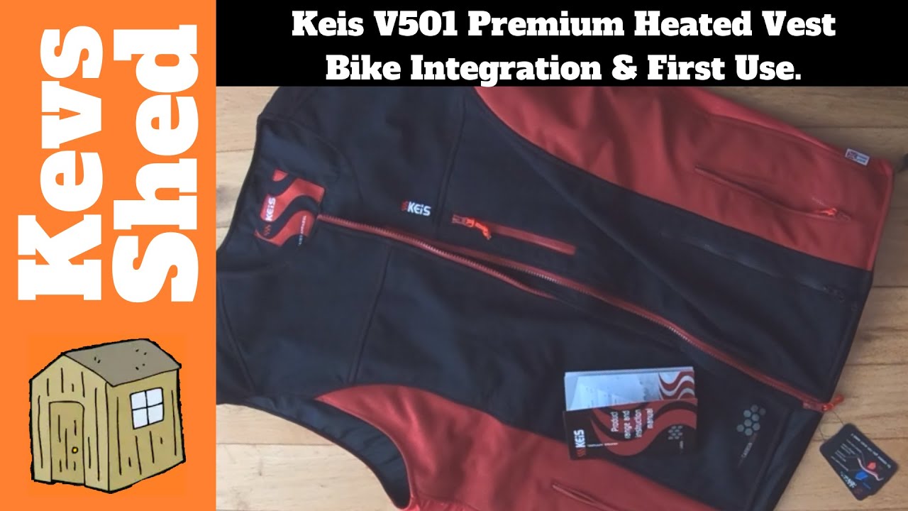 Жилет с подогревом Keis V501 Premium, интеграция с велосипедом и первое использование.