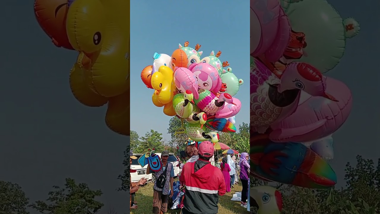 Balon Karakter warna pastel #balon #shorts