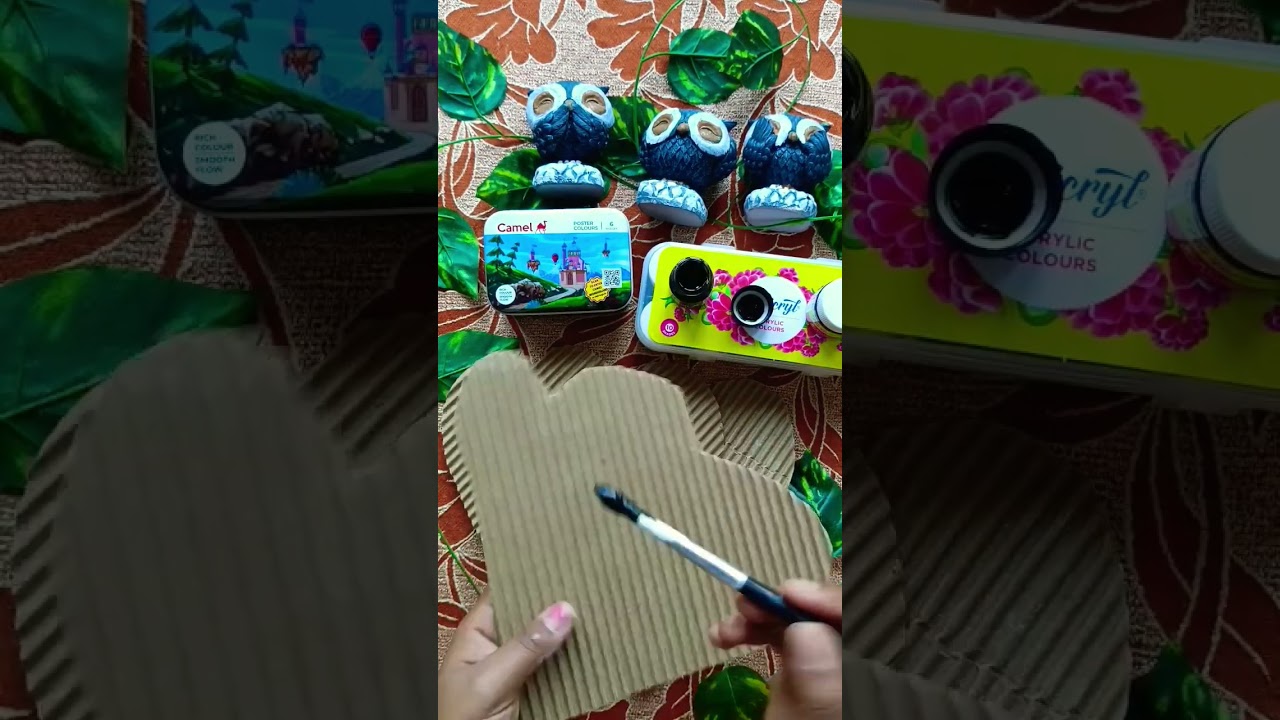 # what is the difference between poster colour and acrylic colour🤔🤔# let see 🙈🤭# YouTube shorts #