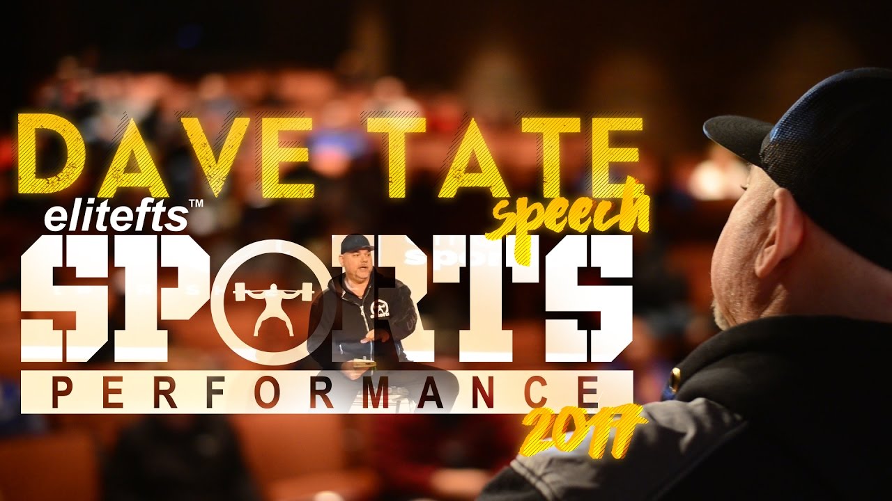 Dave Tate Speaks at 2017 Sports Performance Summit | elitefts.com