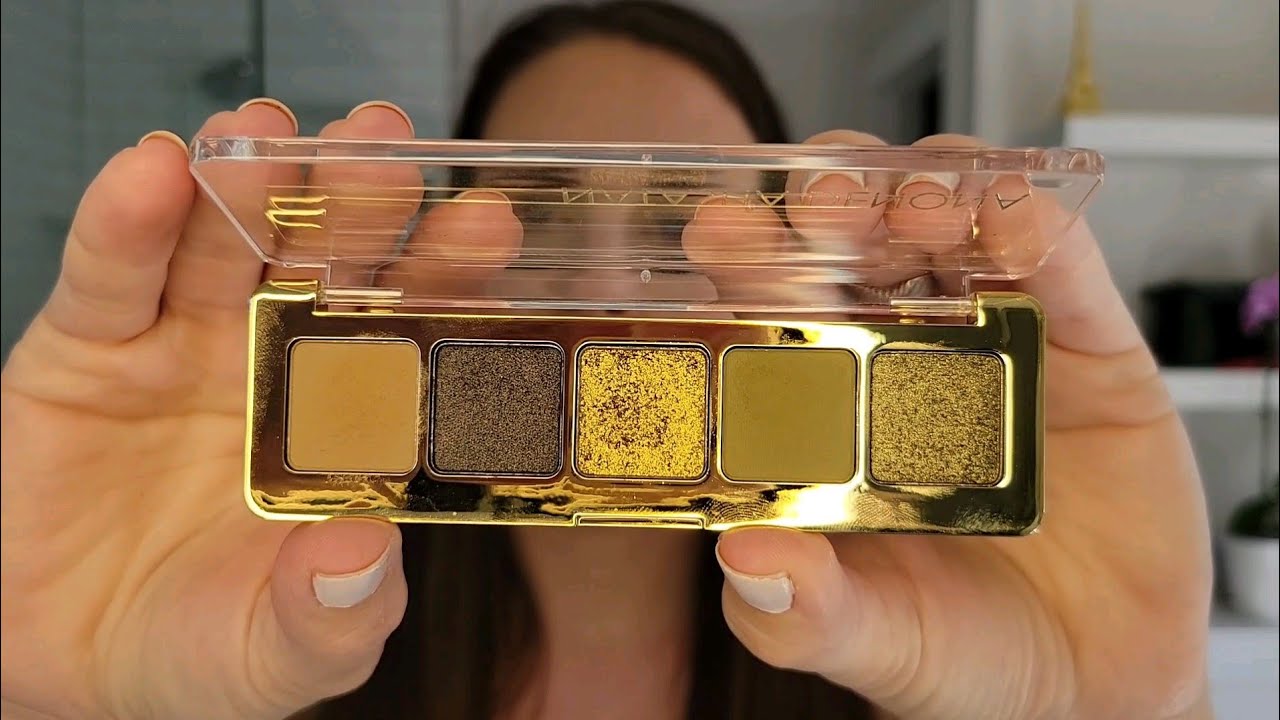 NATASHA DENONA MINI GOLD TUTORIAL // GREEN FALL EYE LOOK
