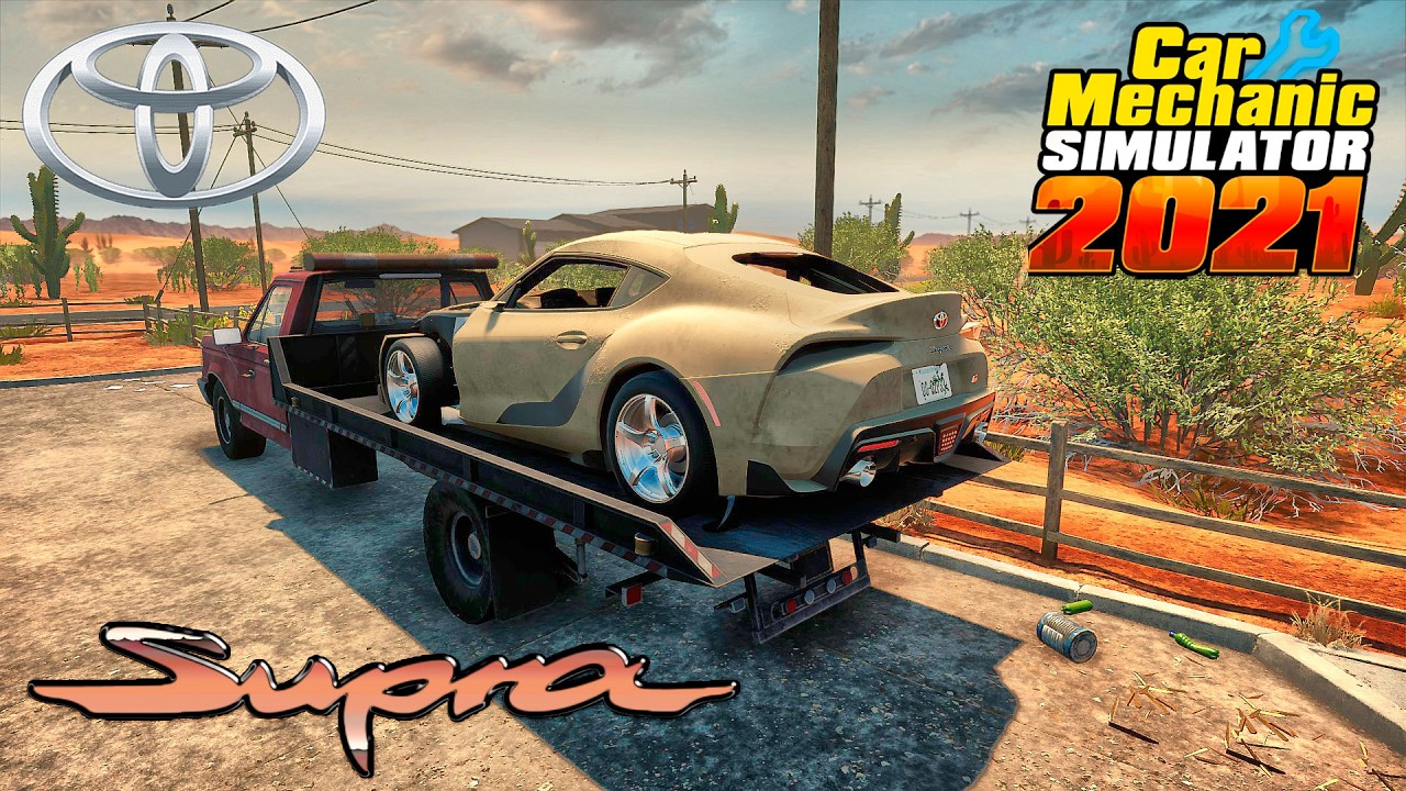 A tow truck brought in a wrecked Toyota Supra GR! I restored it and pumped it up!