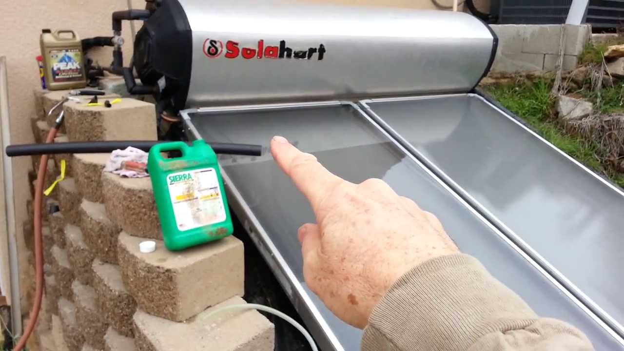 Glass panel repair for solahart solar hot water