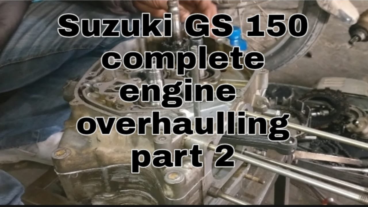 Suzuki GS 150 complete engine overhaulling part 2 @kashifsuzukicentre