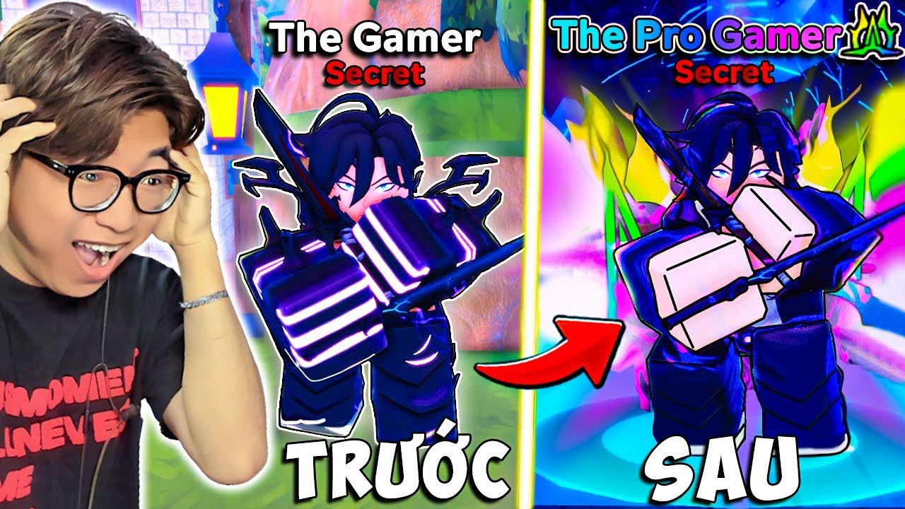 BI HUỲNH TIẾN HÓA THE PRO GAMER MẠNH NHẤT GAME VỚI DÒNG 0,1% 150K DAME TRONG ANIME DEFENDERS