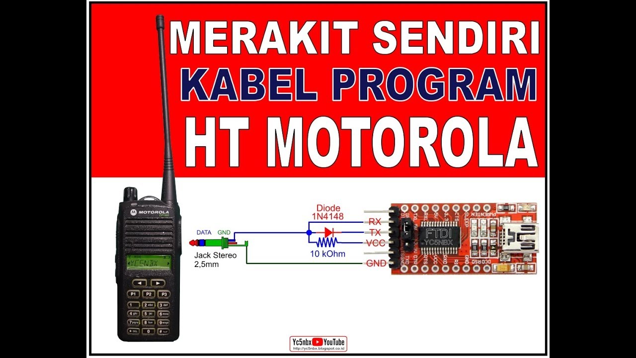 CARA MEMBUAT KABEL DATA HT MOTOROLA