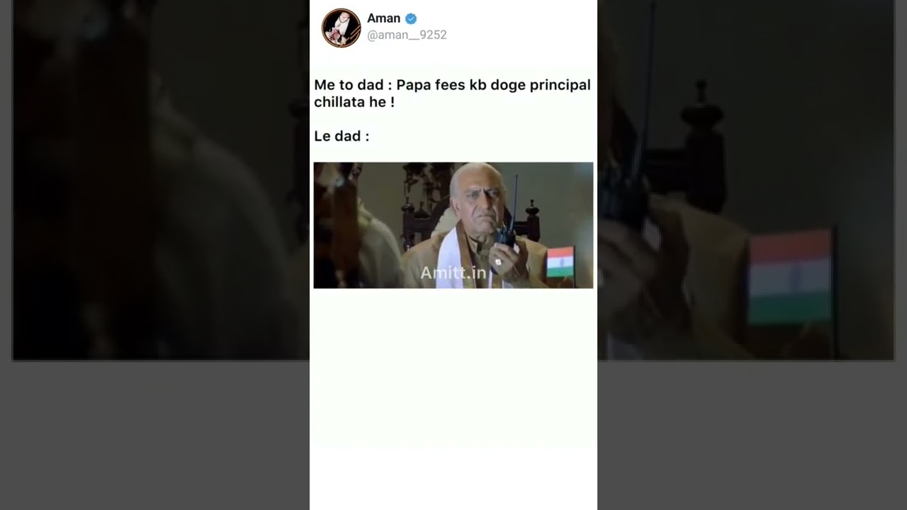 PAPA FEES KB DOGE 🤣PRINCIPAL 🤦 CHILLATA  HAI 😂 WAIT FOR END #shorts #funny #meme