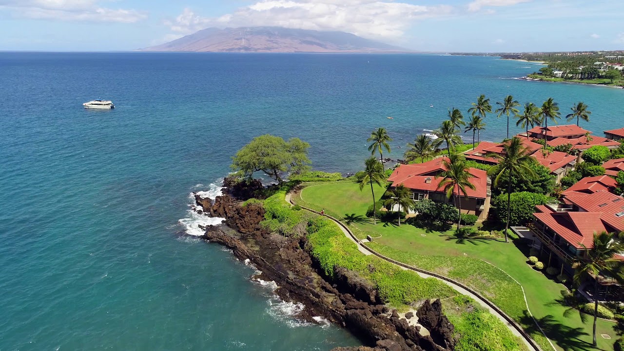 Maui, Wailea, Hawaii, DJI Phantom 4 Pro Drone, September 2019 4K