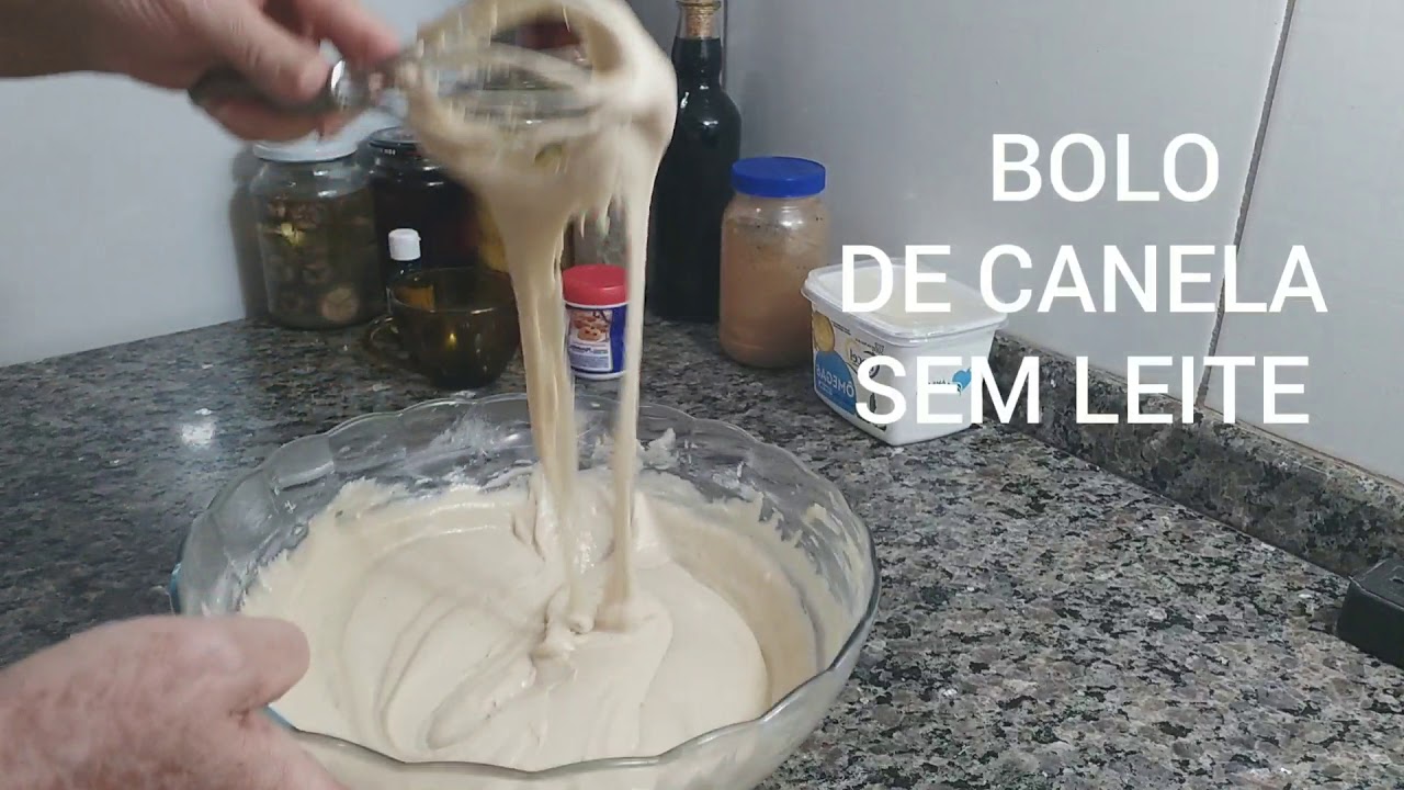 COMO FAZER BOLO DE CANELA  SEM LEITE SEM OVO Delicias da Ivonete