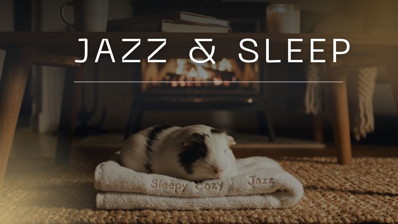 Warm Living Room Ambience | Relaxing Fireplace Jazz