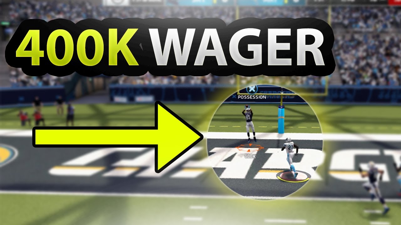 400K WAGER | IM BACK | Madden 17 Ultimate Team Wager Match