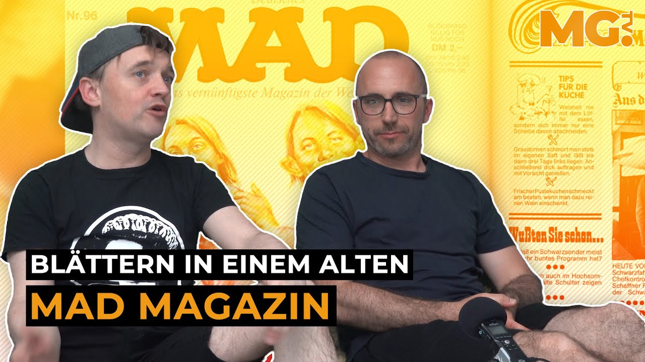 Alfred E. Neumann & Co.: PADDY schaut sich alte MAD-Hefte an