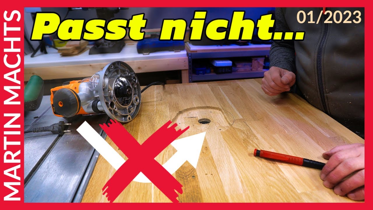 Einbau der Triton Oberfräse in den Frästisch - #martinmachts #005 01/2023