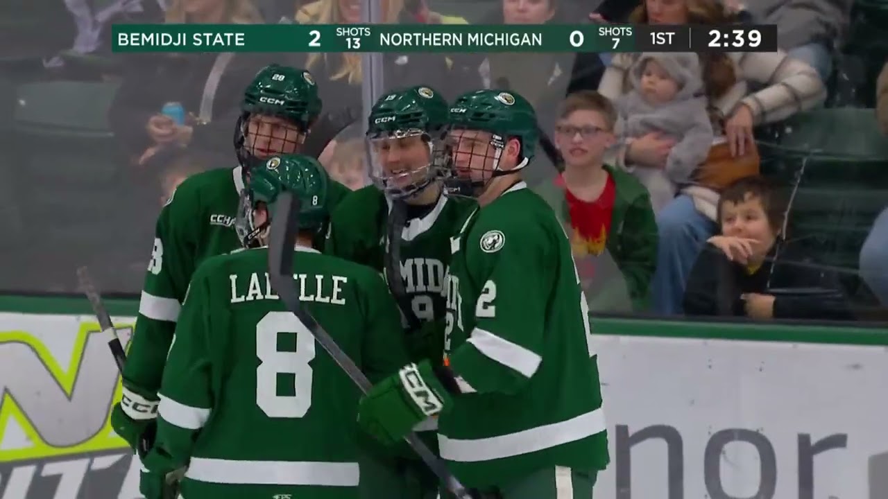 Bemidji State Men's Hockey Highlights at Northern Michigan (Jan. 31, 2026)