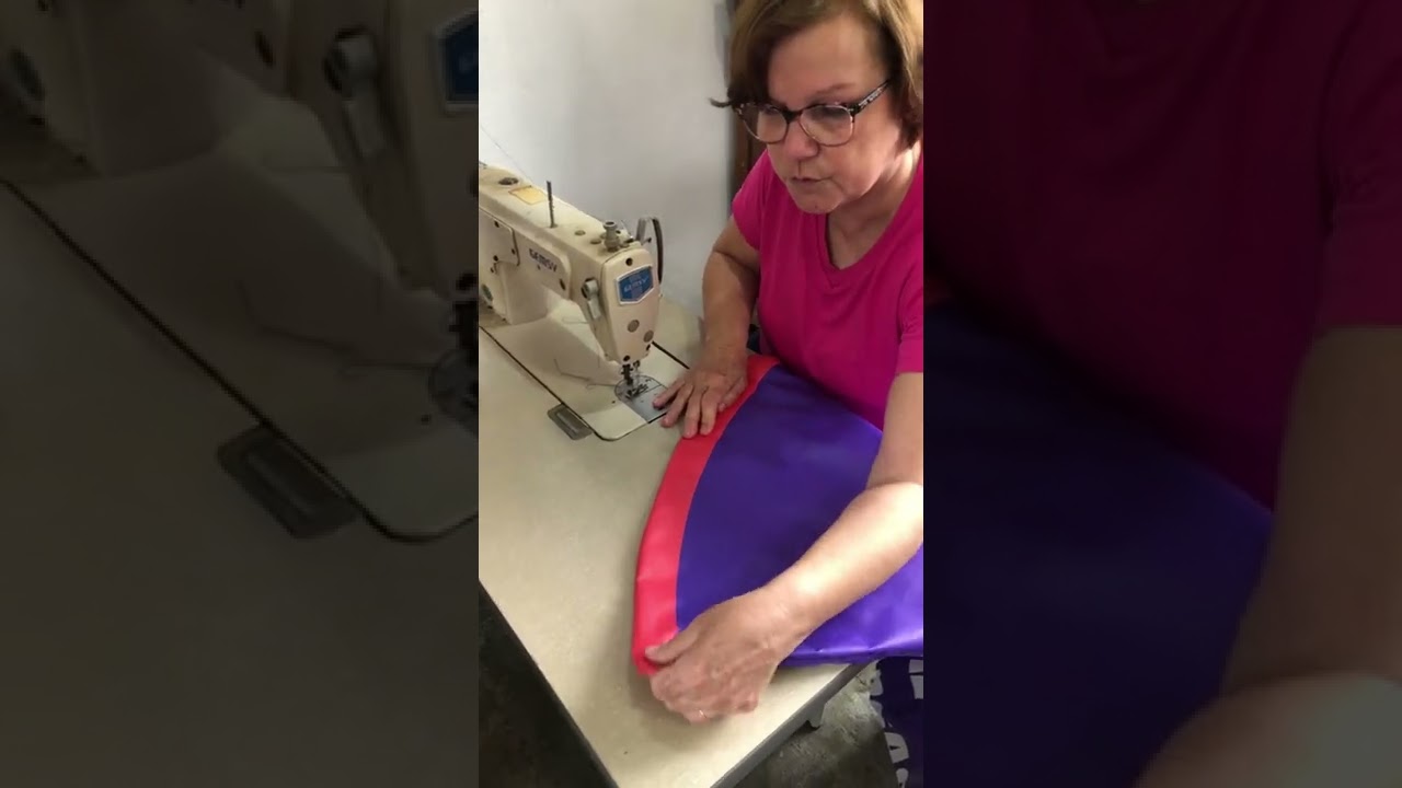 COSTURANDO WINDBANNER ,WINDFLAG