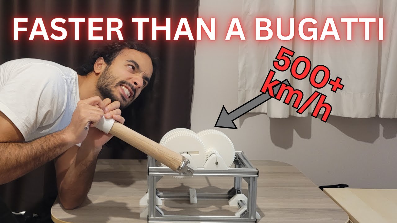 Trying To Reach Speed Of Sound At Home 3D Printed Gears