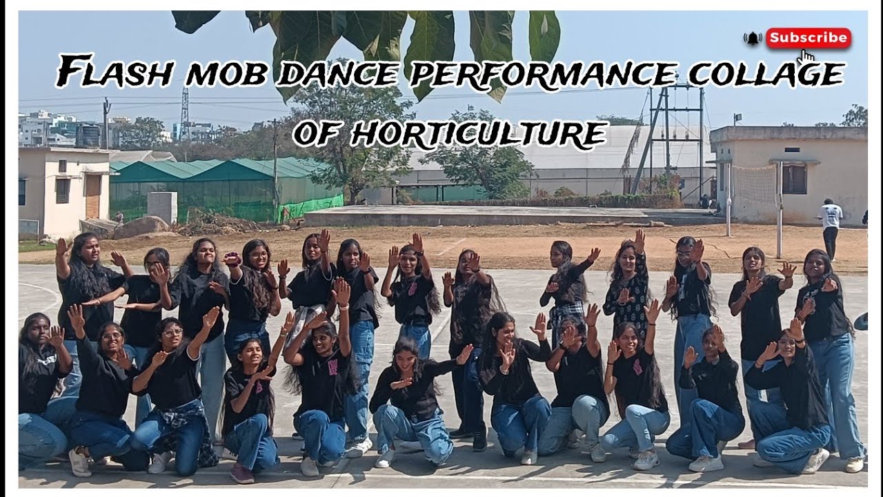 Dance flash mob at sri konda laxman Telangana state Horticulture University r nagar Hyderabad