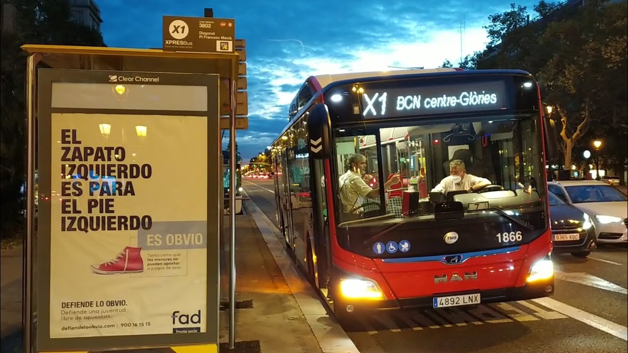Nueva l&iacute;nea Xpresbus X1 Transports de Barcelona (TMB) 21/09/2021