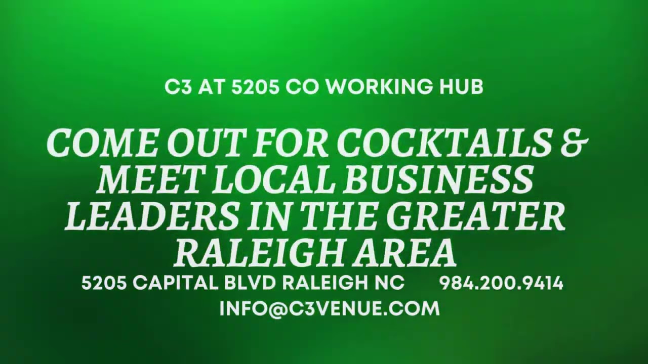 C3 at 5205 Coworking Hub - First Friday Social Networking Mixers
