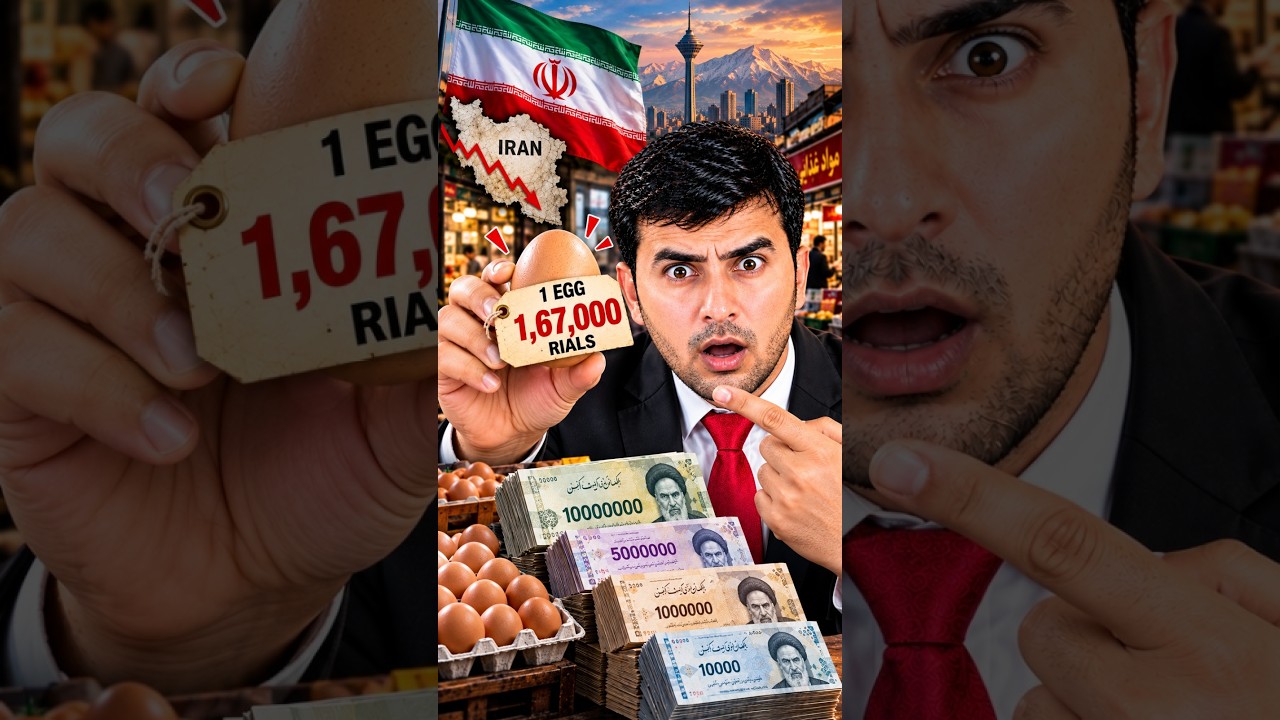 Imagine paying lakhs just for an egg! 😳 Welcome to Iran&rsquo;s currency reality. #shorts