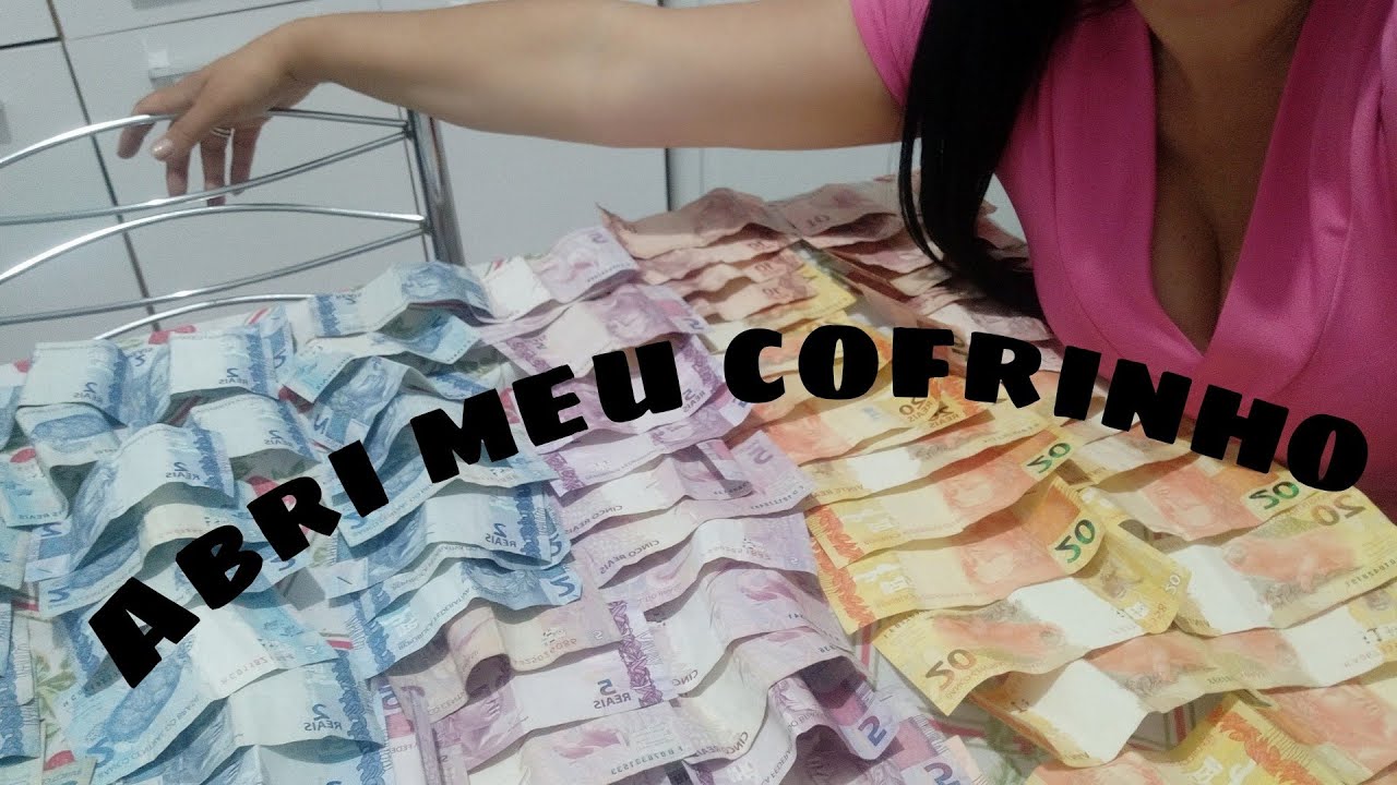 Abri meu cofre de um ano 💰💵