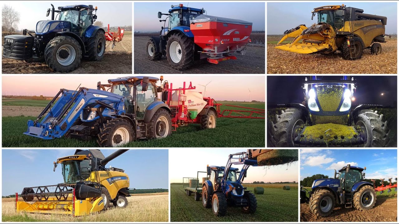 Podsumowanie sezonu 2022 /GR MOZGA /New Holland T7.210 / T5.110 /  T7.270 BLUE POWER / PRONAR / KUHN