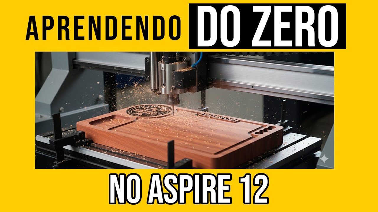 Como fazer uma TÁBUA DE CHURRASCO NO ASPIRE 12   Passo a passo