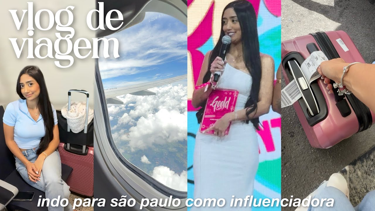 Minha primeira viagem SOZINHA! Vlog: indo para São Paulo comigo como influenciadora 🤍