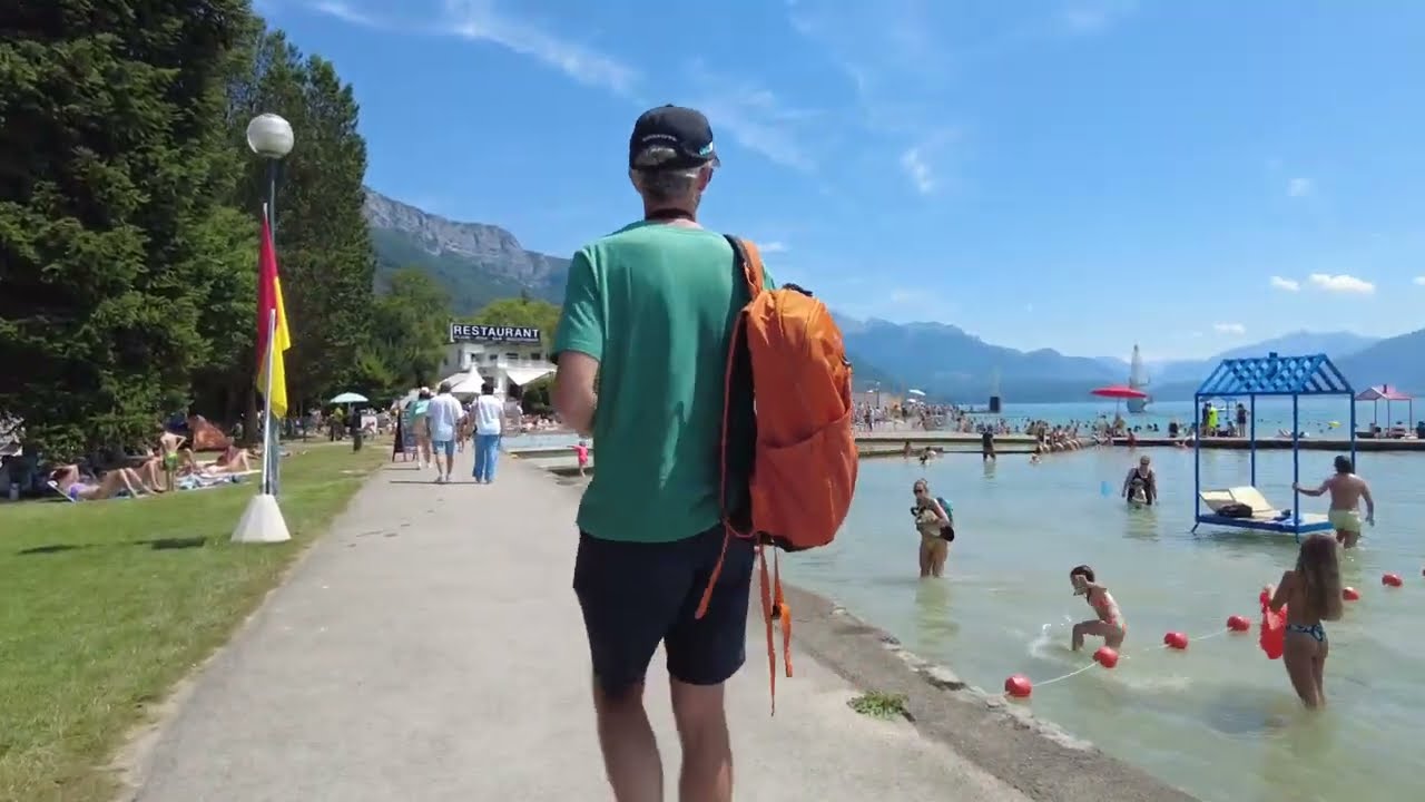 Annecy visite du lac 4k walking tour#annecy