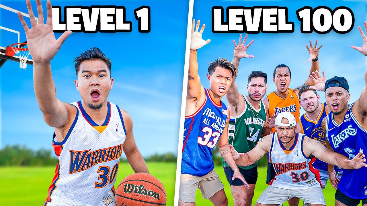 1v1 Basketball but Theres Increasingly More Defenders